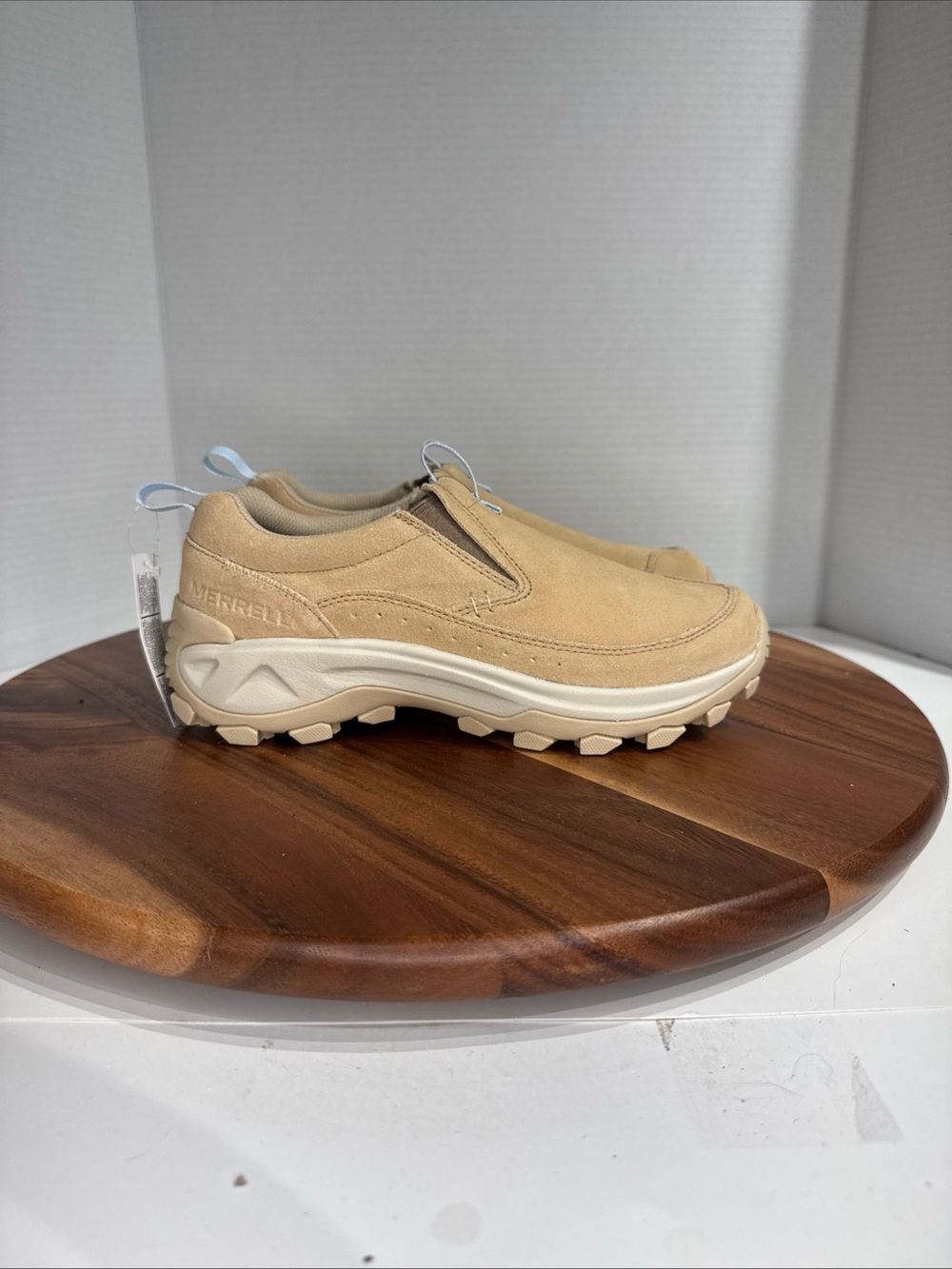 NEW Women's Merrell Nessa Slip On Shoes Size 7 Tan With Blue J008478 No box